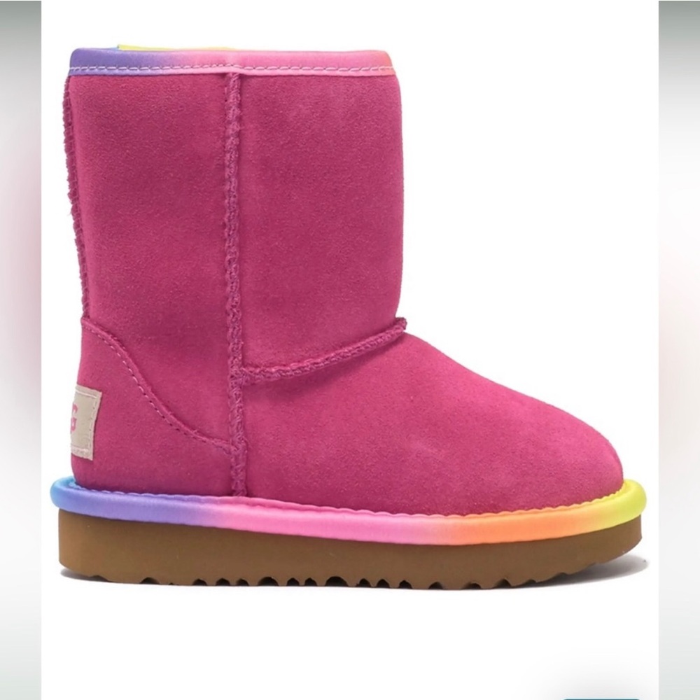 CLEARANCE!! NEW UGG Kids' Rainbow Genuine Shearling Lined Boot Sz 13